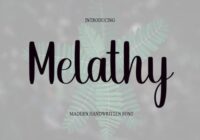 Melathy Font - Featured Image