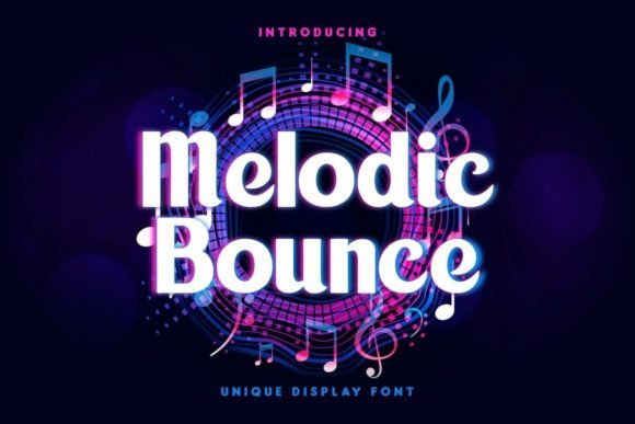 Melodic Bounce Font - Featured Image