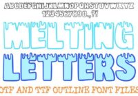 Melting Letters Font - Featured Image