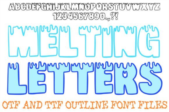 Melting Letters Font - Featured Image