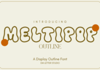 Meltipop Outline Font - Featured Image