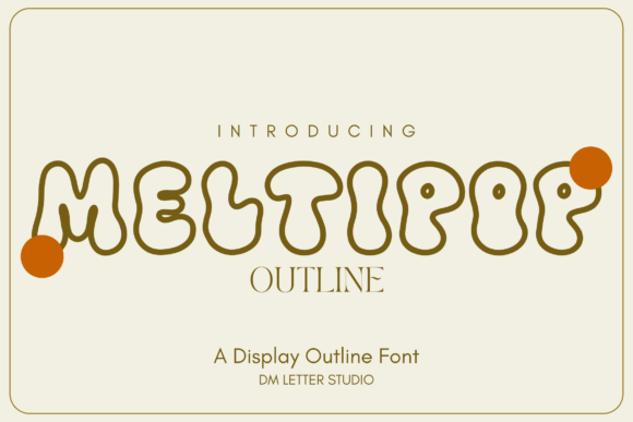 Meltipop Outline Font - Featured Image