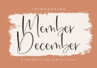 Member December Font - Featured Image
