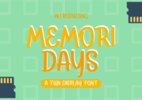 Memoridays Font - Featured Image