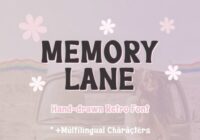 Memory Lane Font - Featured Image