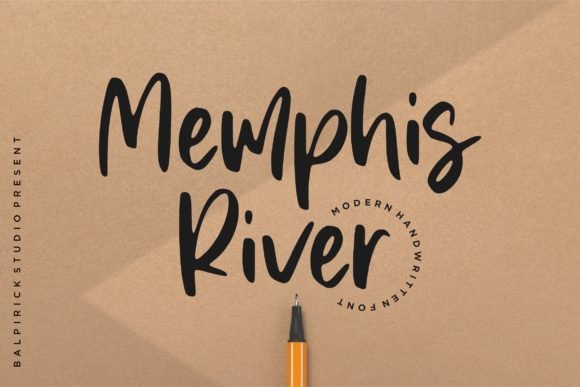 Memphis River Font - Featured Image