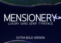 Mensionery Extra Bold Font - Featured Image