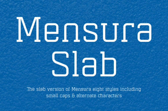 Mensura Slab Family Font - Featured Image