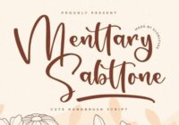 Menttary Sabttone Font - Featured Image