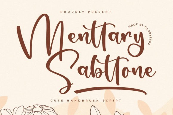 Menttary Sabttone Font - Featured Image