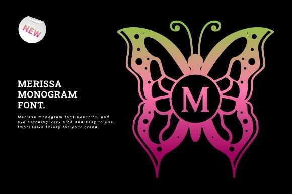 Merissa Monogram Font - Featured Image