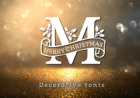 Merry Christmas Monogram Font - Featured Image