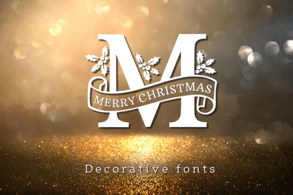 Merry Christmas Monogram Font - Featured Image