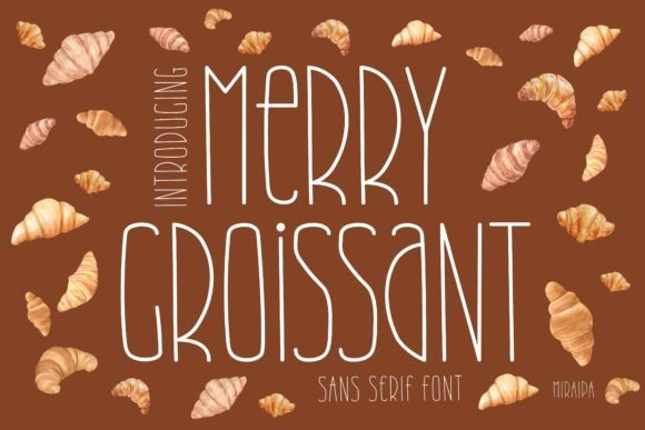 Merry Croissant Font - Featured Image