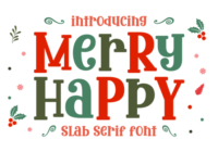 Merry Happy Font - Featured Image