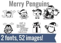 Merry Penguins Dingbats Font - Featured Image