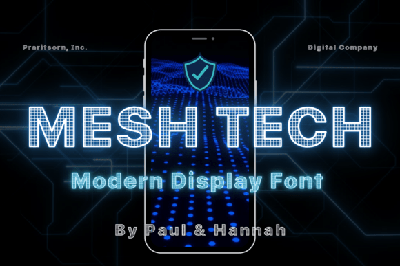 Mesh Tech Font - Featured Image