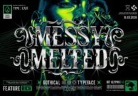 Messy Melted Font - Featured Image