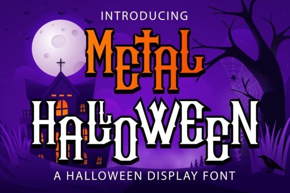 Metal Halloween Font - Featured Image