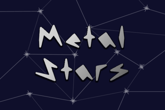 Metal Stars Font - Featured Image