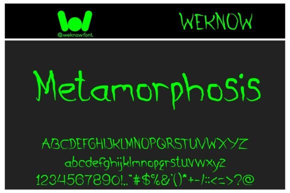 Metamorphosis Font - Featured Image