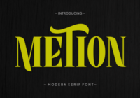 Metion Font - Featured Image