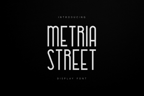 Metria Street Font - Featured Image