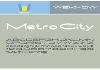 Metro City Font - Featured Image