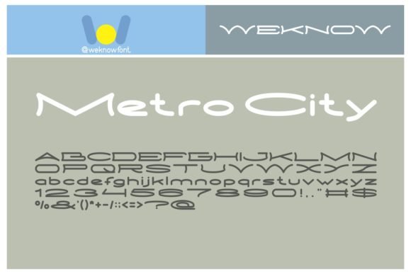 Metro City Font - Featured Image