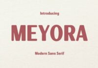 Meyora Condensed Font - Featured Image