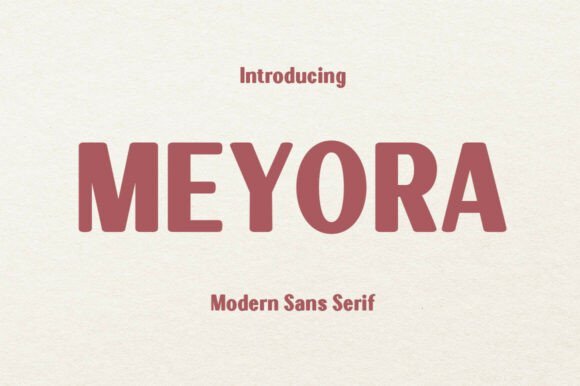 Meyora Condensed Font - Featured Image