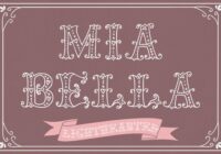 Mia Bella Lighthearted Font - Featured Image