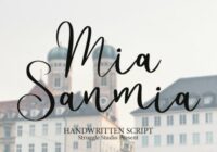 Mia Sanmia Font - Featured Image