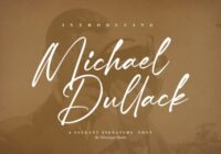 Michael Dullack Font - Featured Image