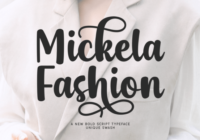 Mickela Fashion Font - Featured Image