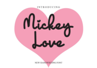 Mickey Love Font - Featured Image
