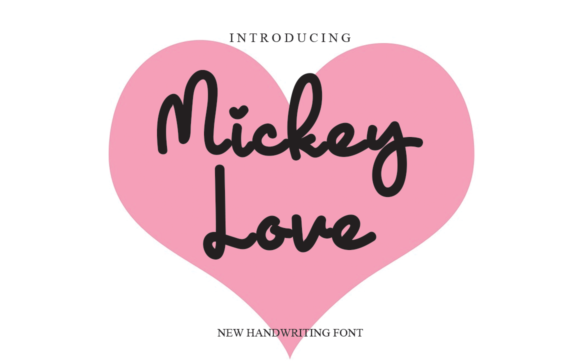 Mickey Love Font - Featured Image