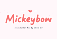 Mickeybow Font - Featured Image