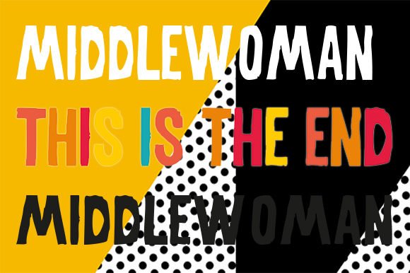 MiddleWoman Font - Featured Image