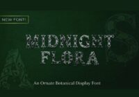Midnight Flora Font - Featured Image