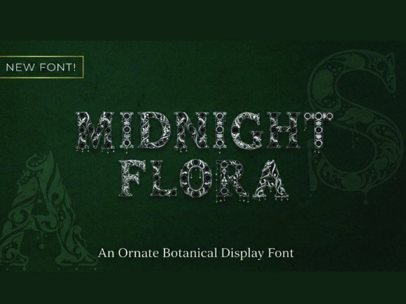 Midnight Flora Font - Featured Image