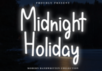 Midnight Holiday Font - Featured Image