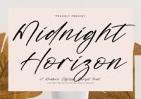 Midnight Horizon Font - Featured Image