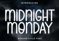 Midnight Monday Font - Featured Image