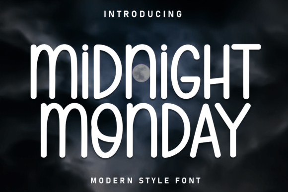 Midnight Monday Font - Featured Image