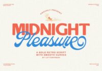 Midnight Pleasure Script Font - Featured Image
