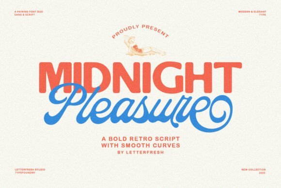 Midnight Pleasure Script Font - Featured Image