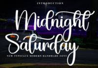 Midnight Saturday Font - Featured Image