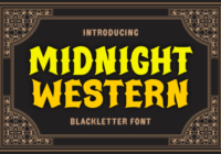 Midnight Western Font - Featured Image