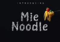 Mie Noodle Font - Featured Image